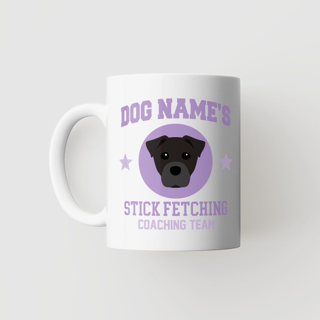 Stick Fetching Coaching Team: Personalized {breedFullName} Mug