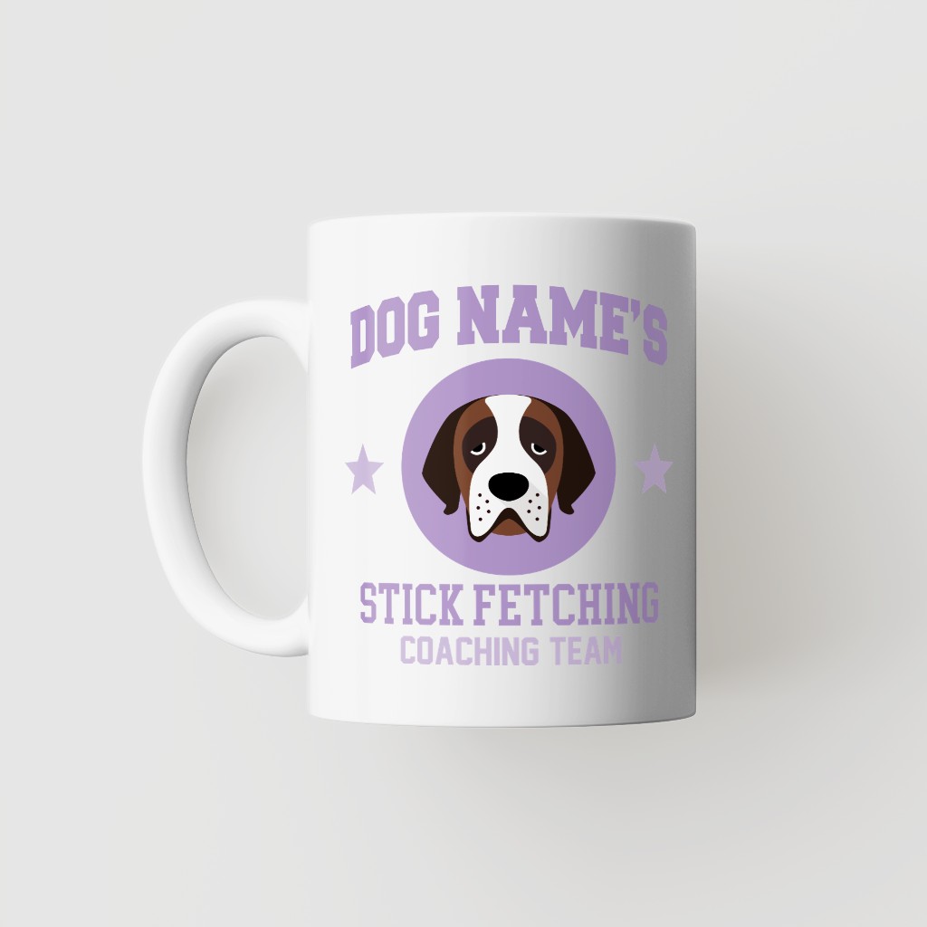 Stick Fetching Coaching Team: Personalized {breedFullName} Mug