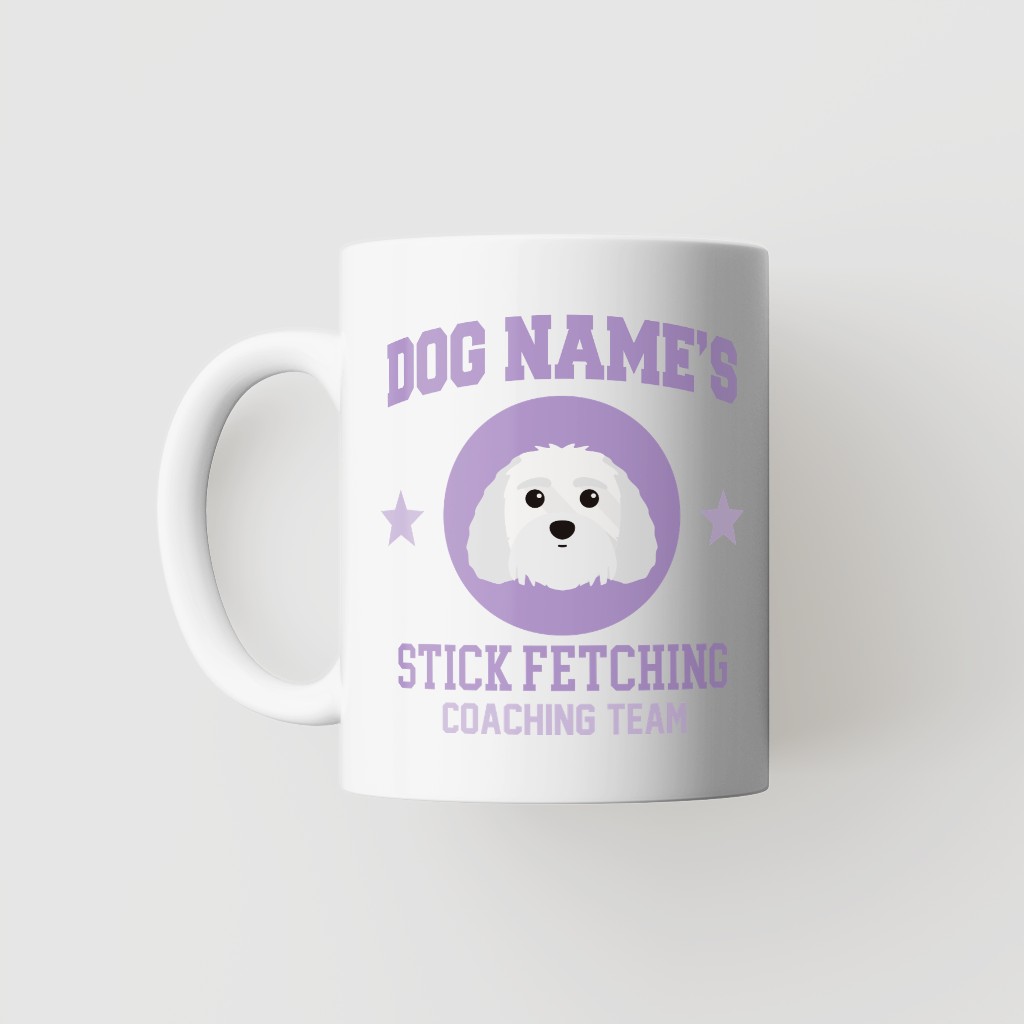 Stick Fetching Coaching Team: Personalized {breedFullName} Mug