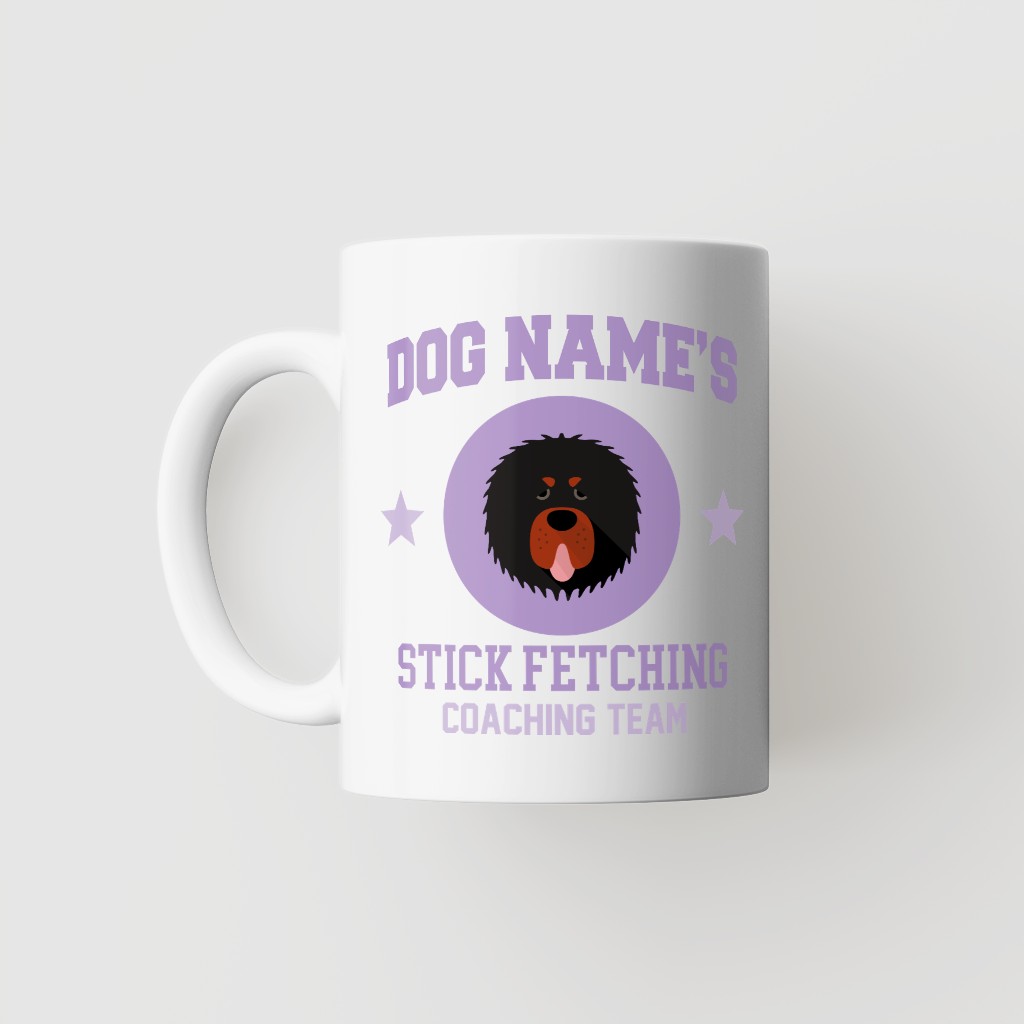 Stick Fetching Coaching Team: Personalized {breedFullName} Mug