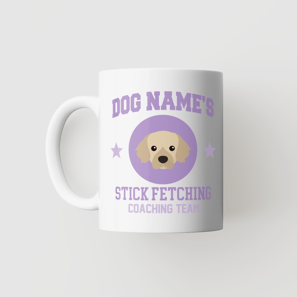 Stick Fetching Coaching Team: Personalized {breedFullName} Mug