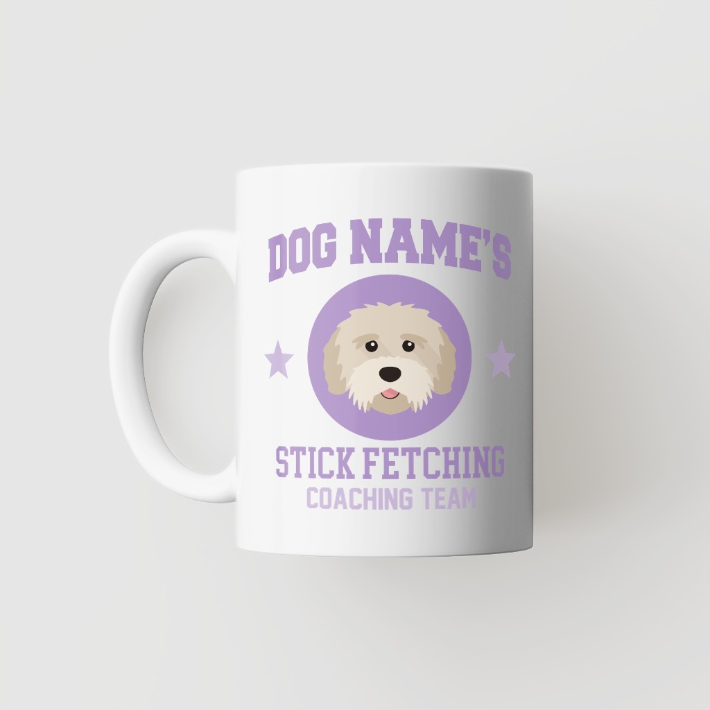 Stick Fetching Coaching Team: Personalized {breedFullName} Mug