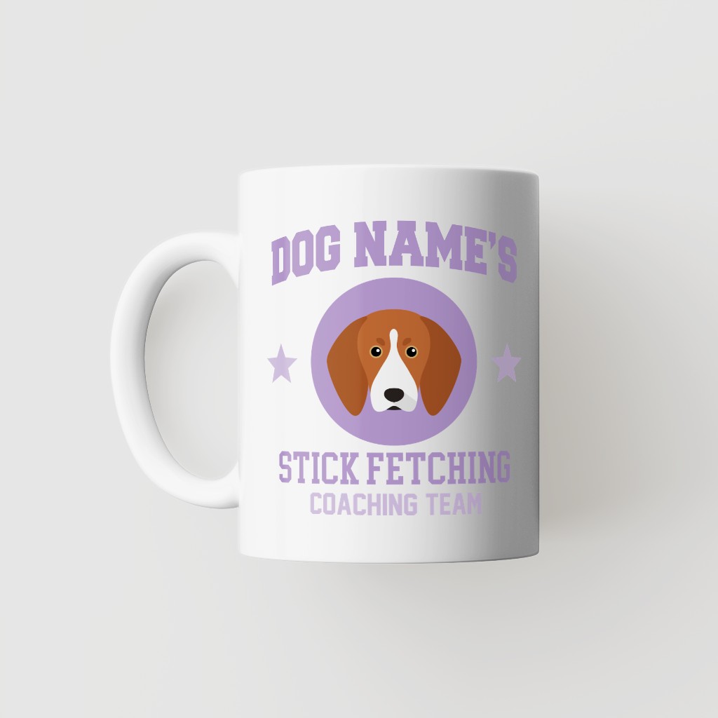 Stick Fetching Coaching Team: Personalized {breedFullName} Mug
