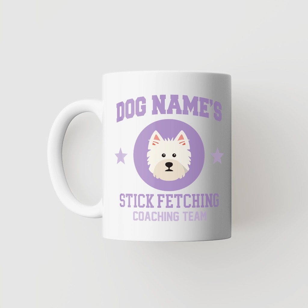 Stick Fetching Coaching Team: Personalized {breedFullName} Mug