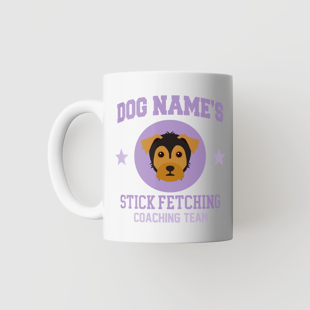 Stick Fetching Coaching Team: Personalized {breedFullName} Mug