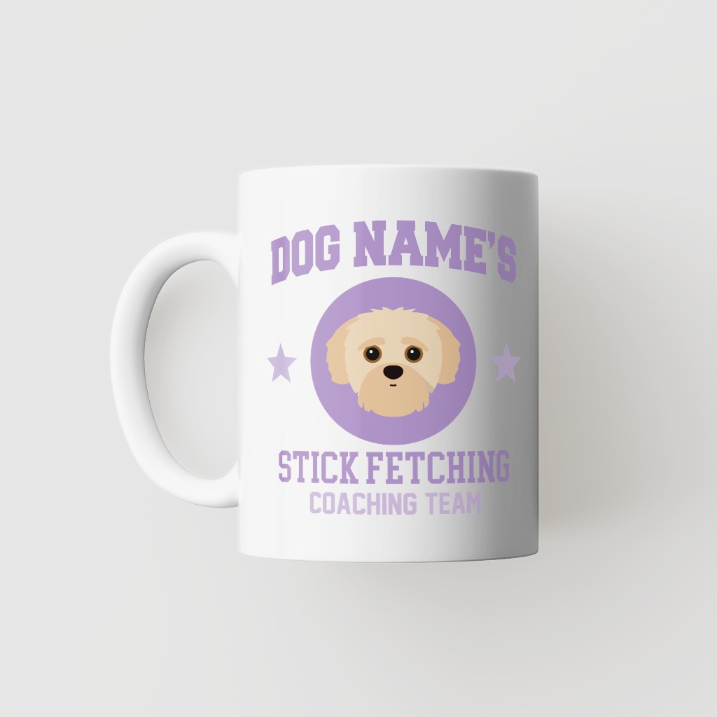 Stick Fetching Coaching Team: Personalized {breedFullName} Mug