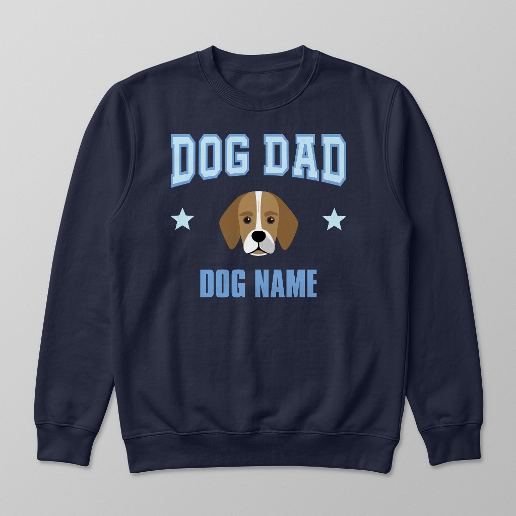 Dog Dad: Personalized {breedFullName} Sweatshirt
