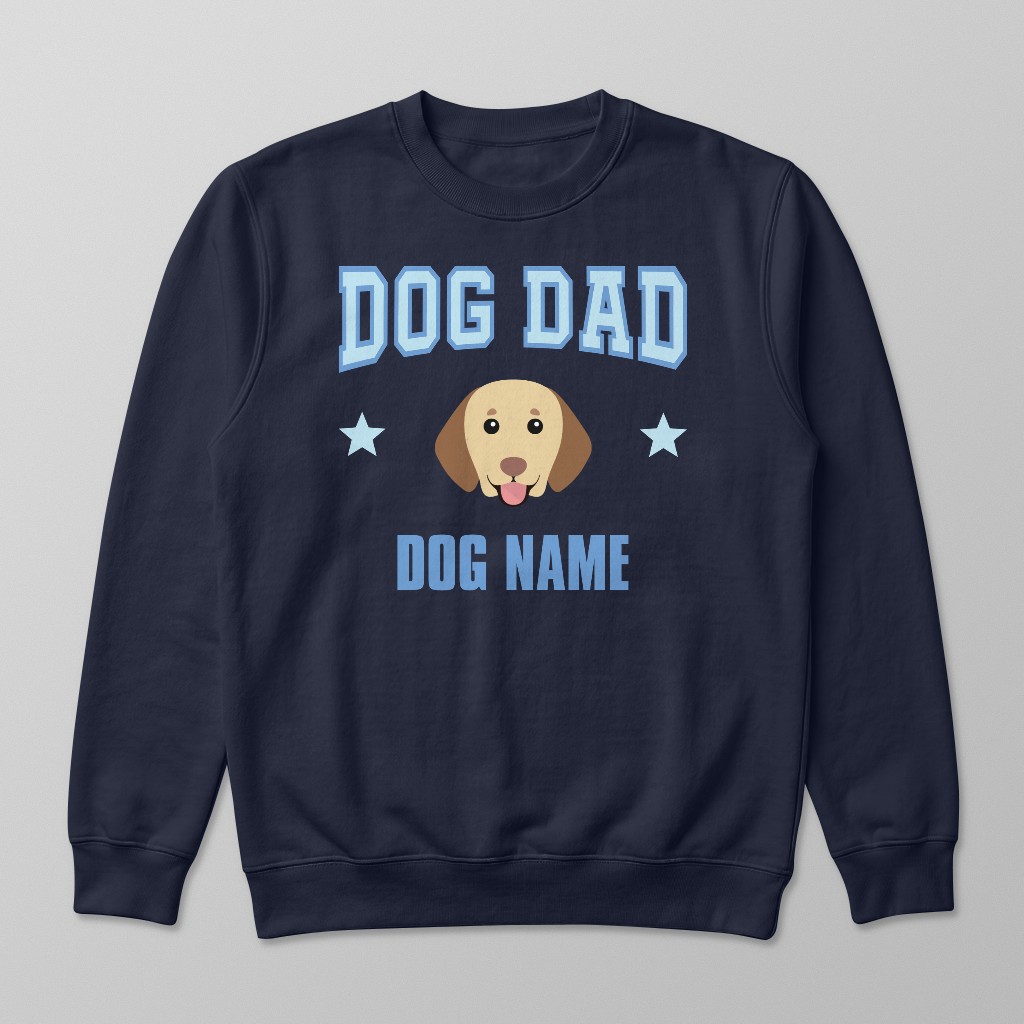 Dog Dad: Personalised {breedFullName} Sweatshirt