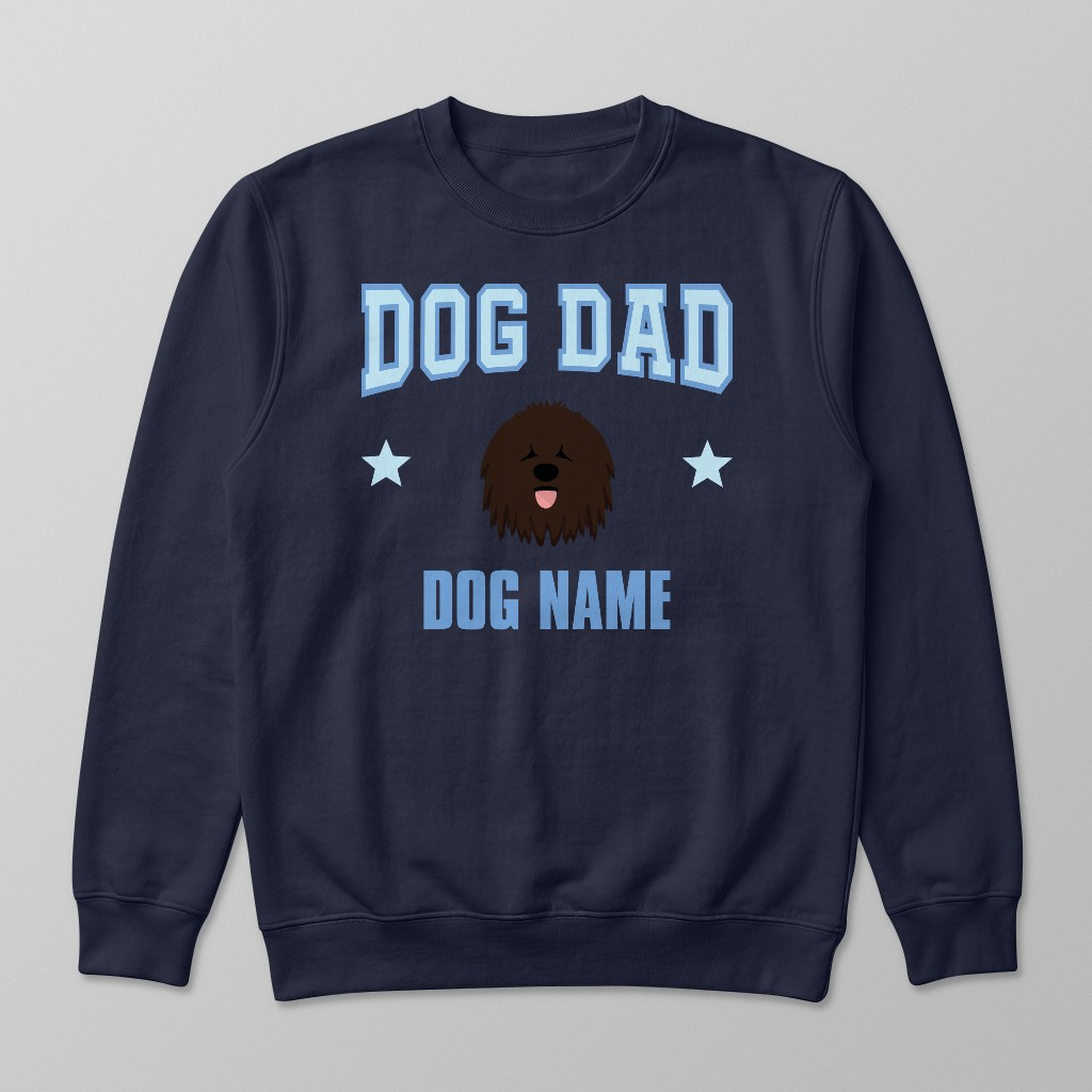 Dog Dad: Personalized {breedFullName} Sweatshirt