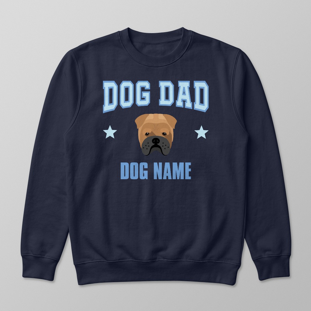 Dog Dad: Personalized {breedFullName} Sweatshirt