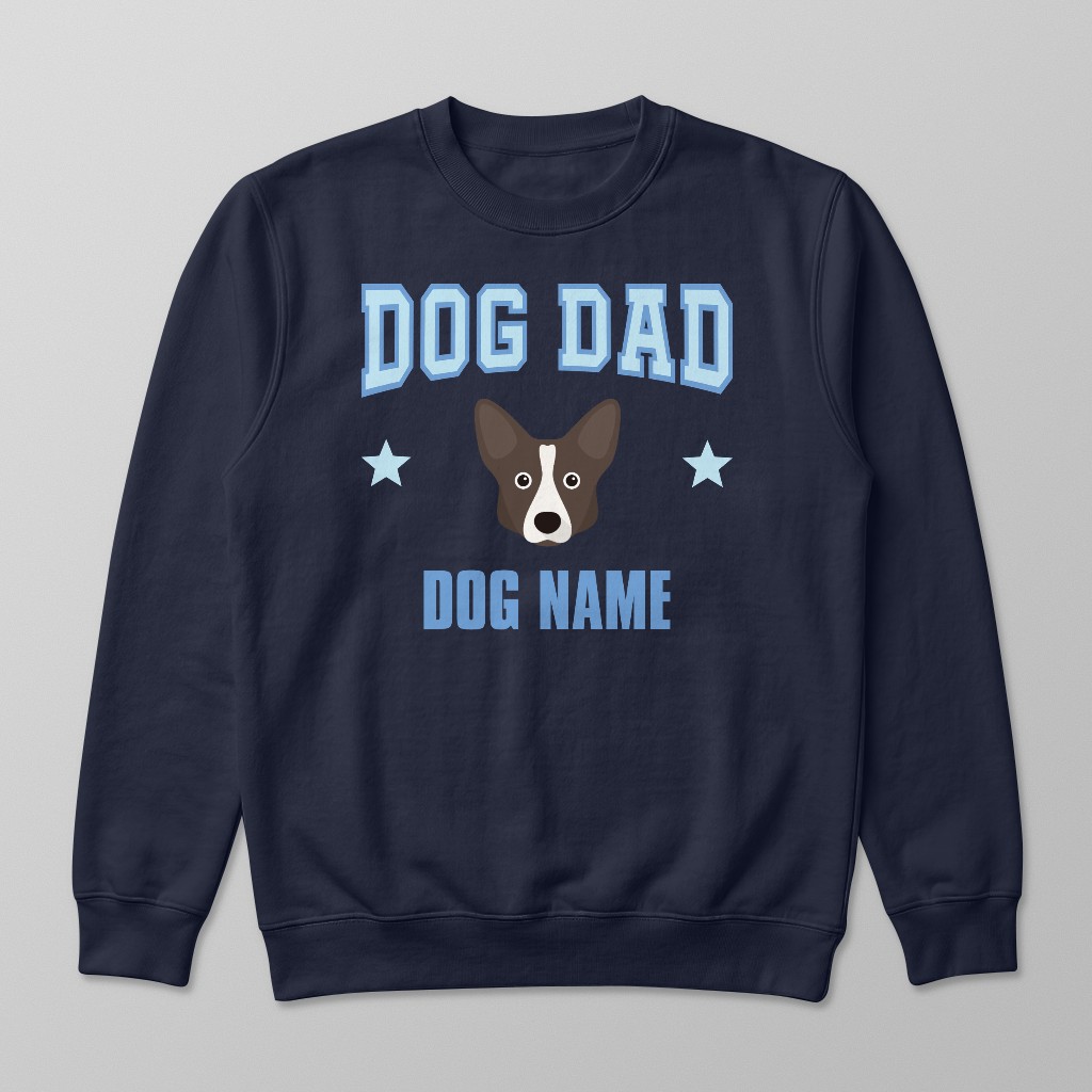 Dog Dad: Personalized {breedFullName} Sweatshirt