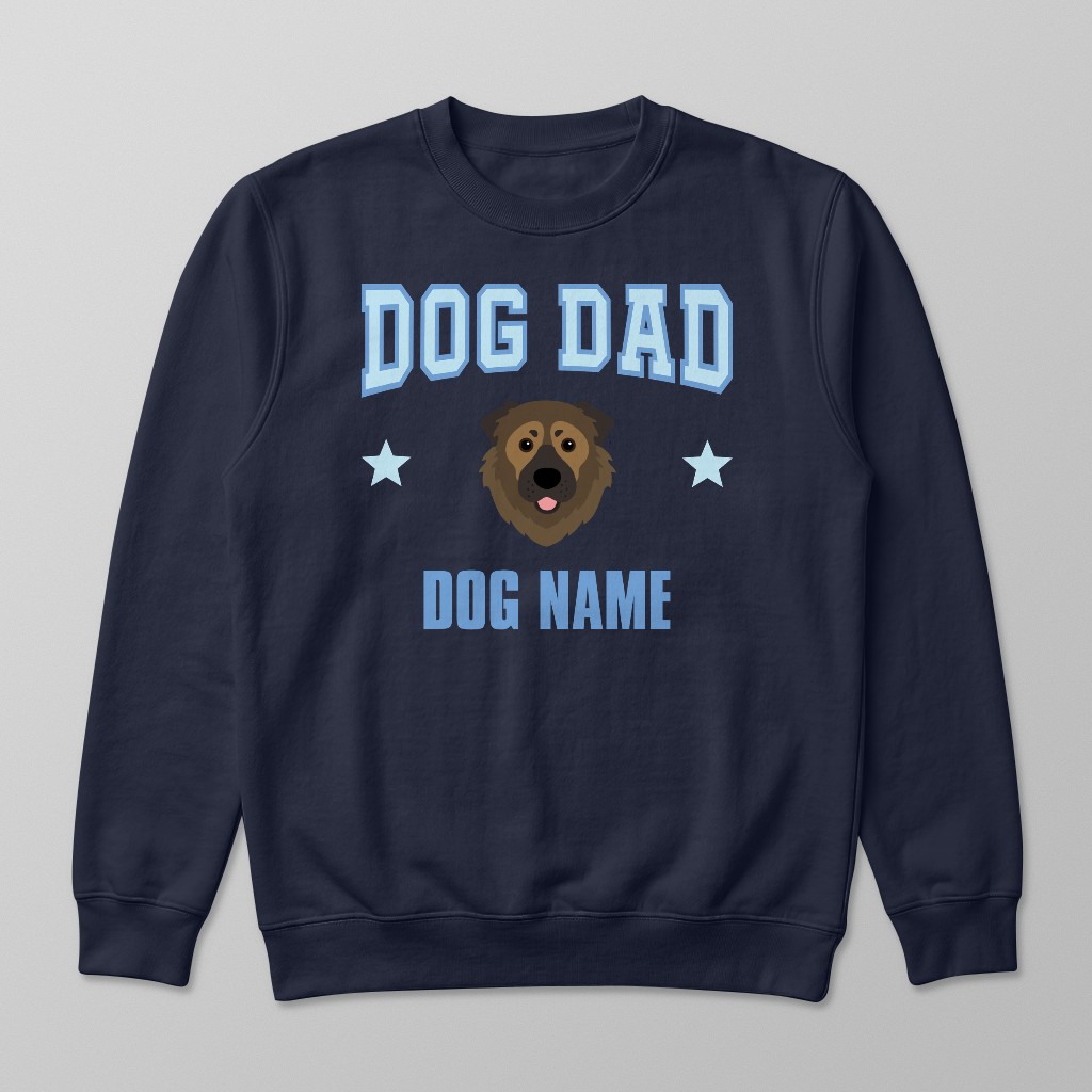 Dog Dad: Personalized {breedFullName} Sweatshirt
