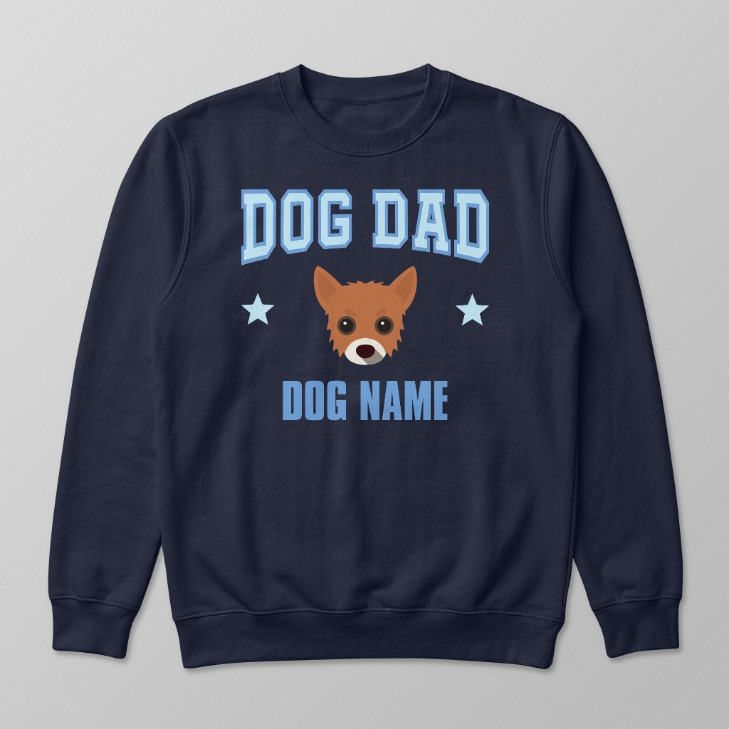 Dog Dad: Personalized {breedFullName} Sweatshirt