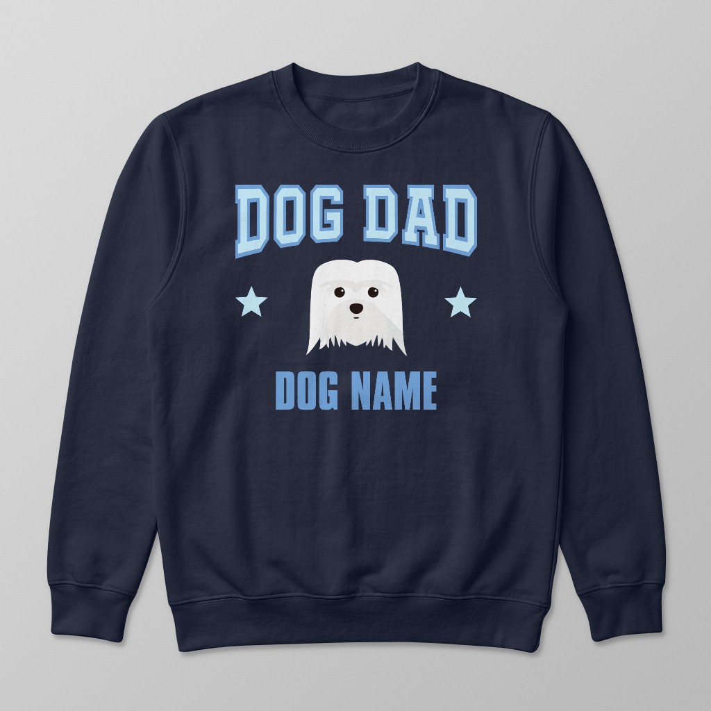 Dog Dad: Personalized {breedFullName} Sweatshirt