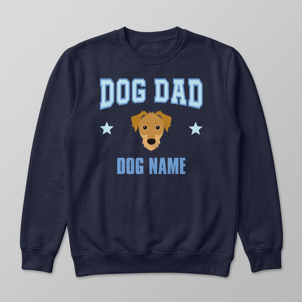 Dog Dad: Personalized {breedFullName} Sweatshirt