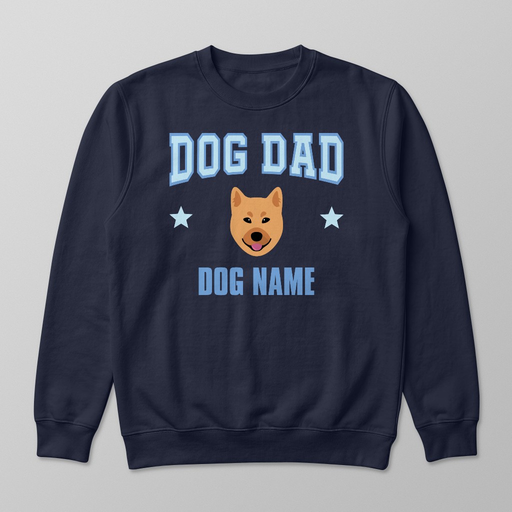Dog Dad: Personalized {breedFullName} Sweatshirt