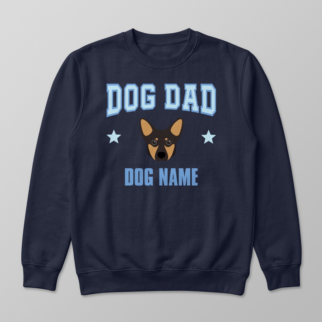 Dog Dad: Personalized {breedFullName} Sweatshirt