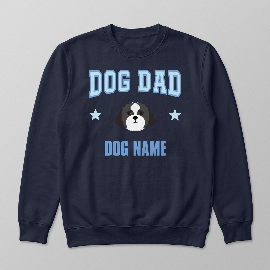 Dog Dad: Personalized {breedFullName} Sweatshirt