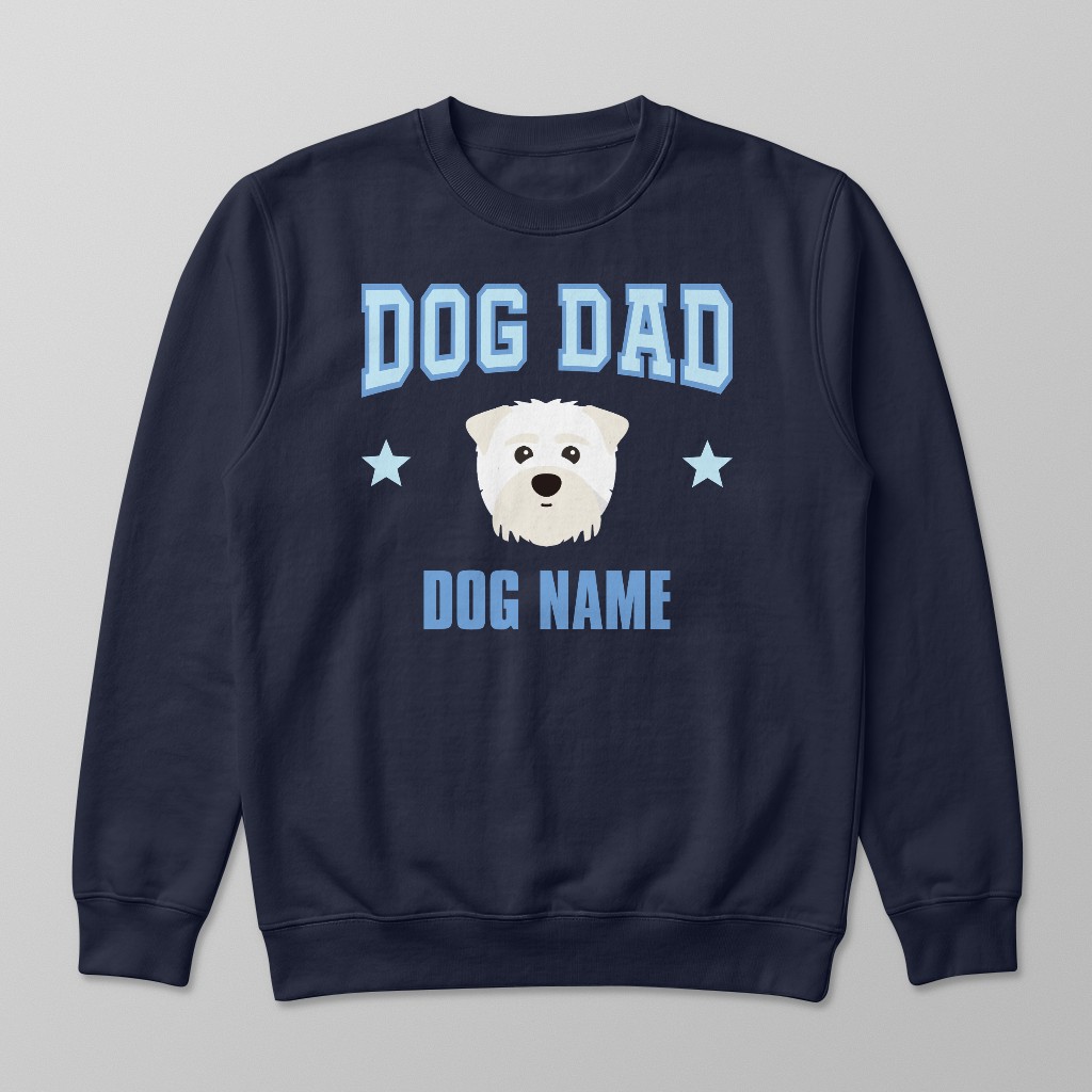Dog Dad: Personalized {breedFullName} Sweatshirt