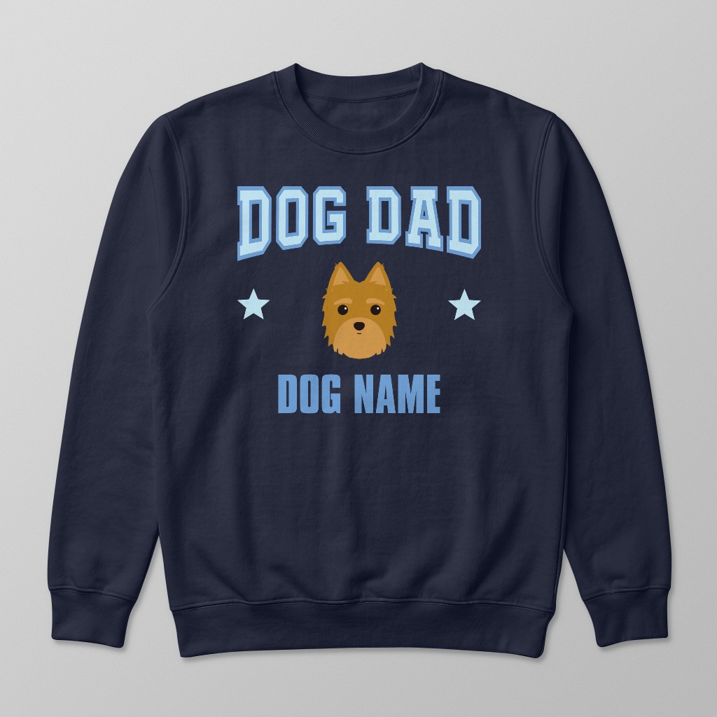 Dog Dad: Personalized {breedFullName} Sweatshirt