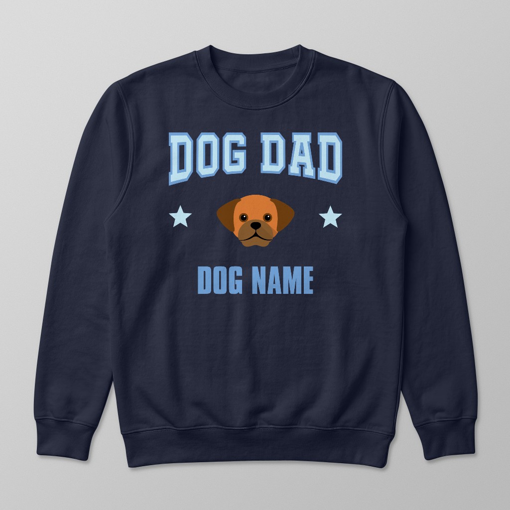 Dog Dad: Personalized {breedFullName} Sweatshirt