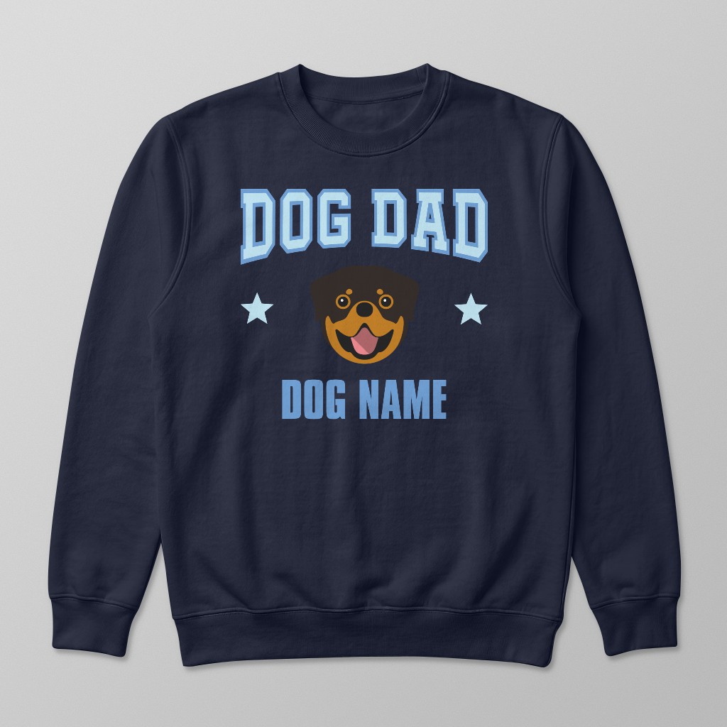 Dog Dad: Personalized {breedFullName} Sweatshirt
