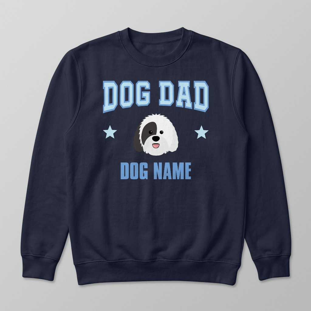 Dog Dad: Personalized {breedFullName} Sweatshirt