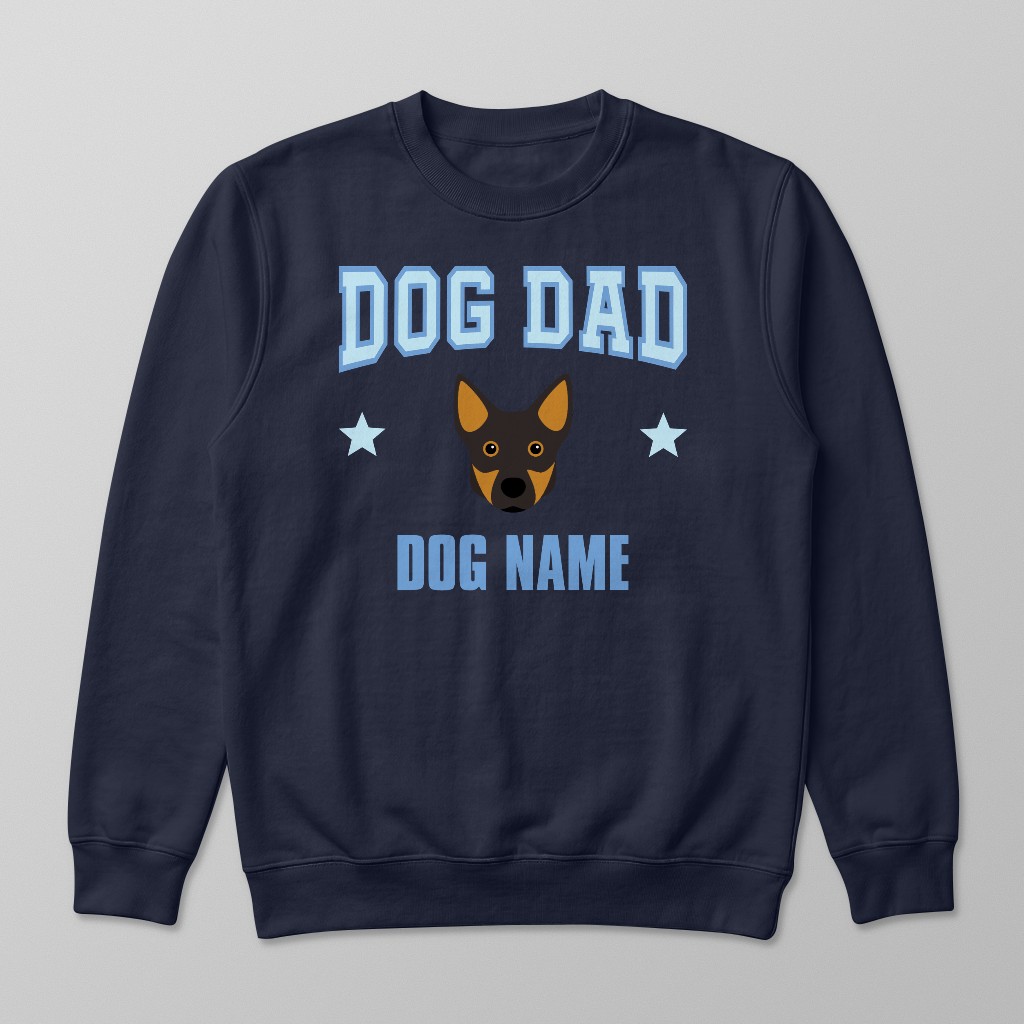 Dog Dad: Personalized {breedFullName} Sweatshirt