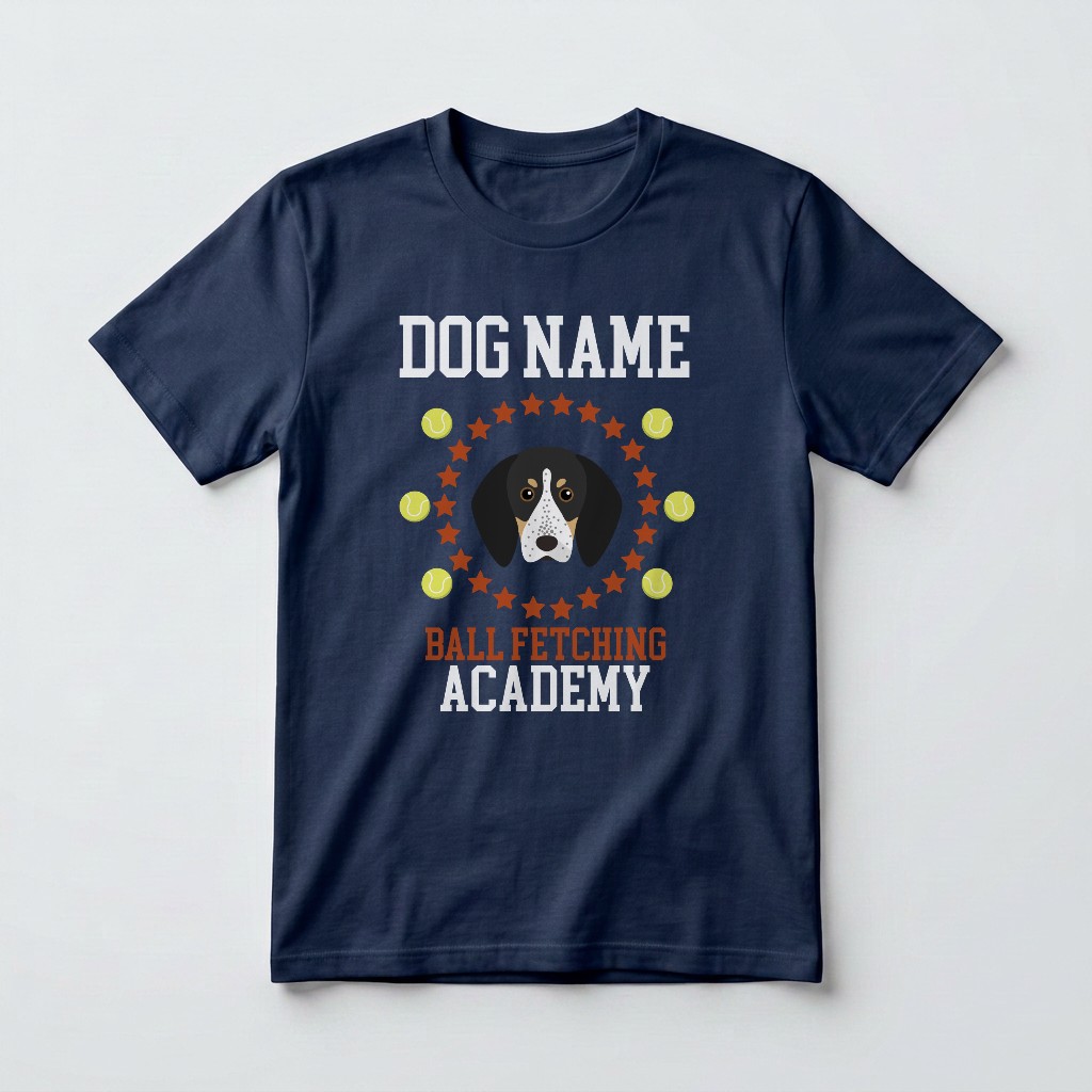 Ball Fetching Academy: Personalized {breedFullName} T-Shirt