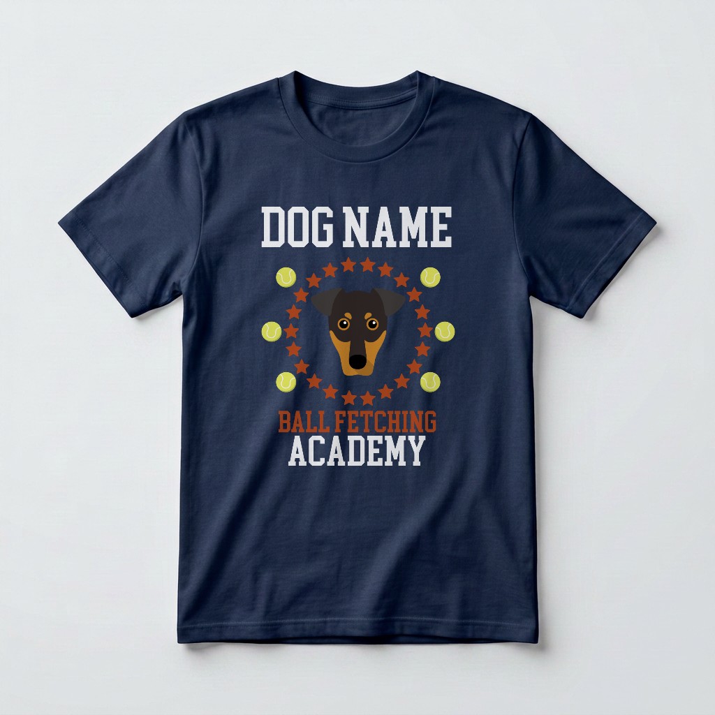 Ball Fetching Academy: Personalized {breedFullName} T-Shirt