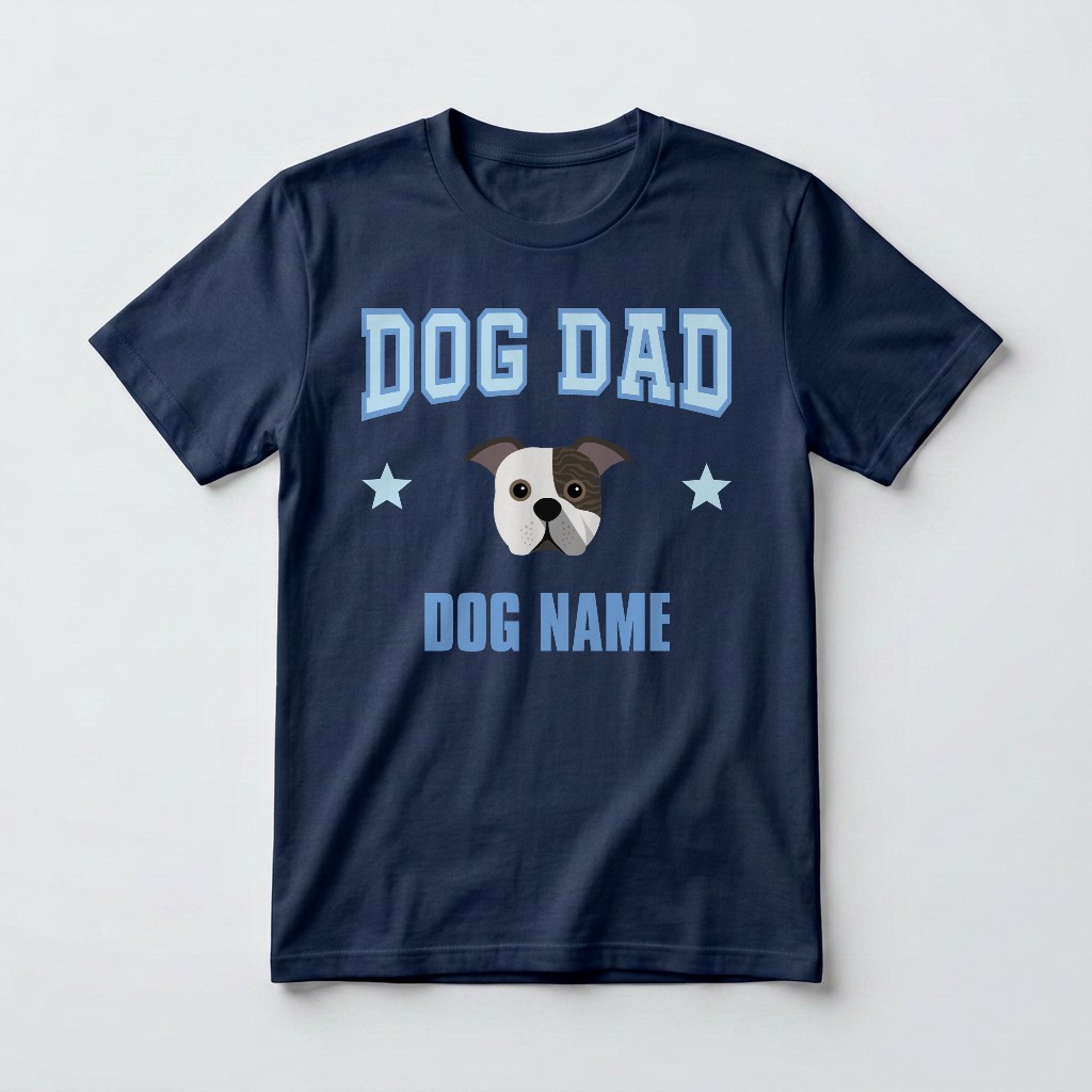 Dog Dad: Personalized {breedFullName} T-Shirt