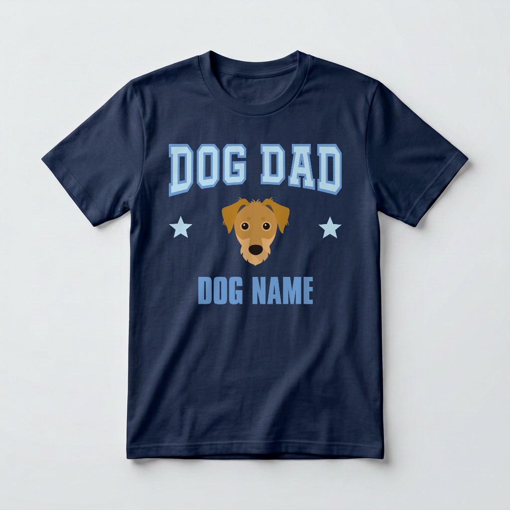 Dog Dad: Personalized {breedFullName} T-Shirt