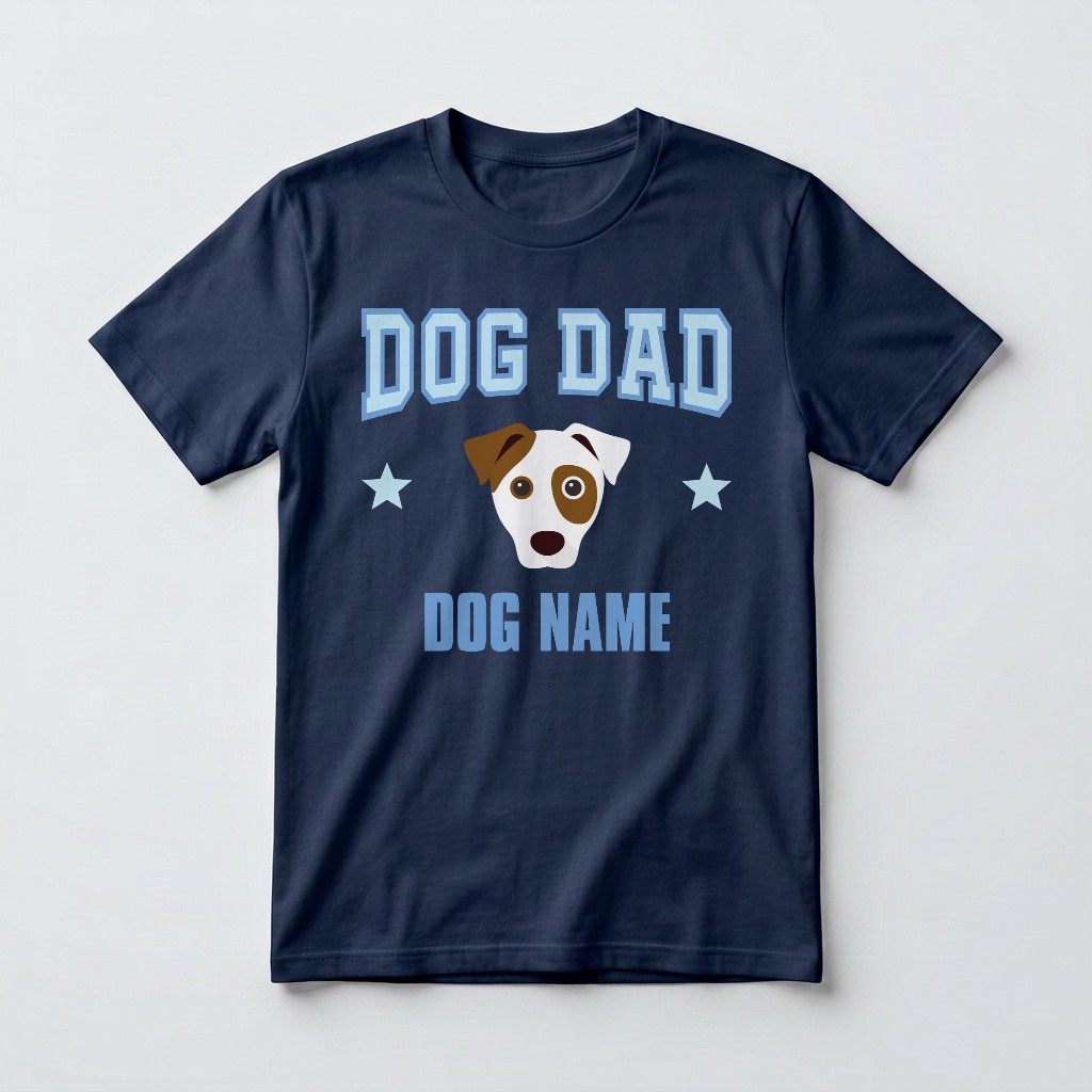 Dog Dad: Personalized {breedFullName} T-Shirt