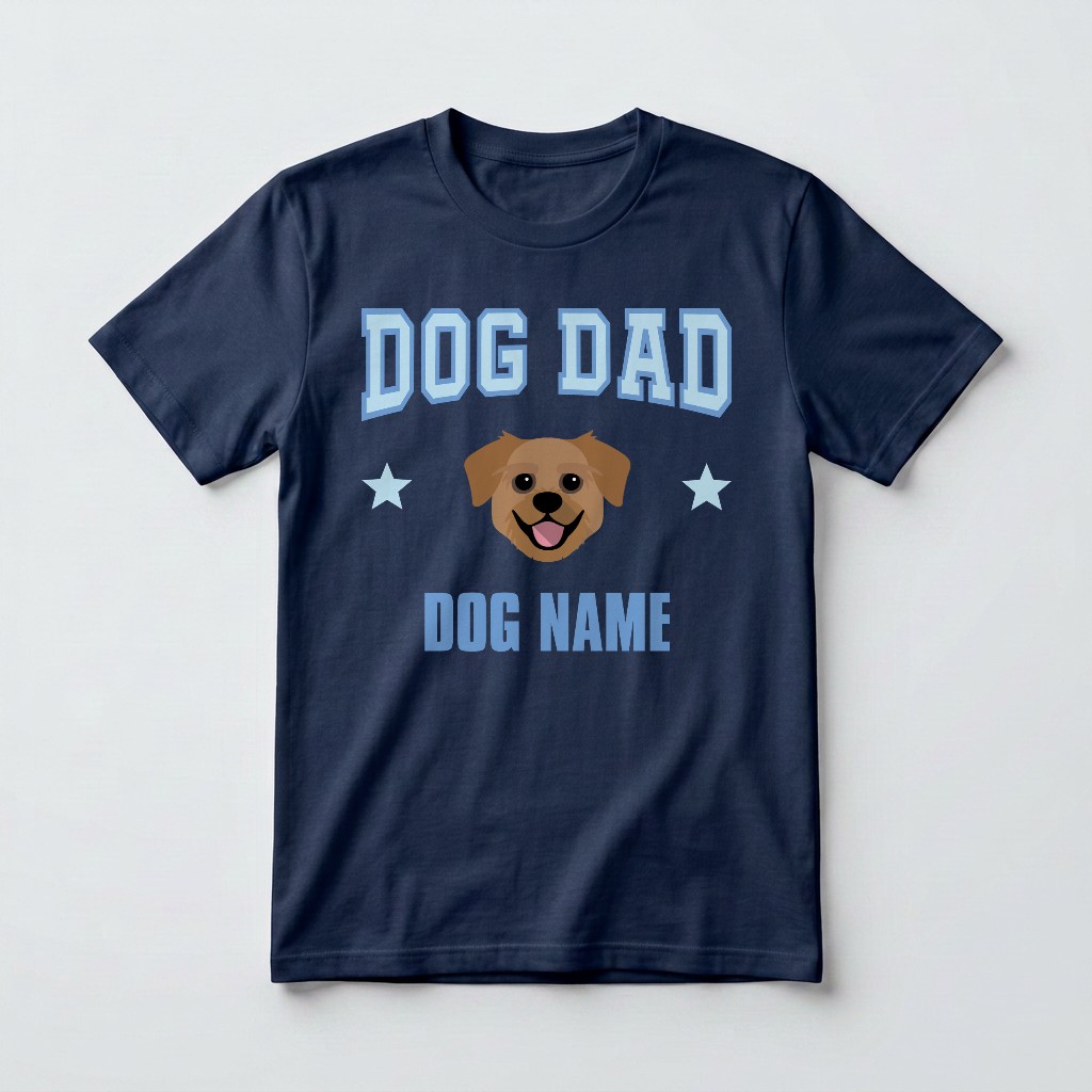 Dog Dad: Personalized {breedFullName} T-Shirt
