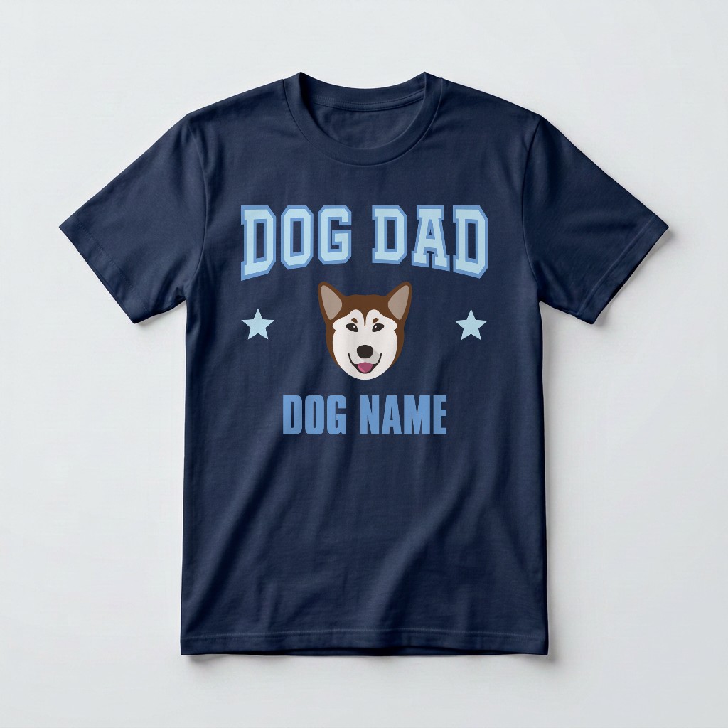 Dog Dad: Personalized {breedFullName} T-Shirt