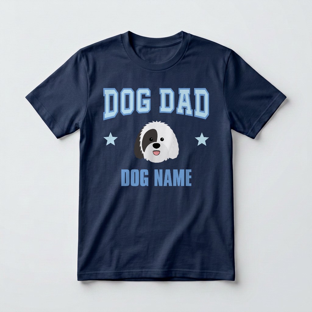 Dog Dad: Personalized {breedFullName} T-Shirt