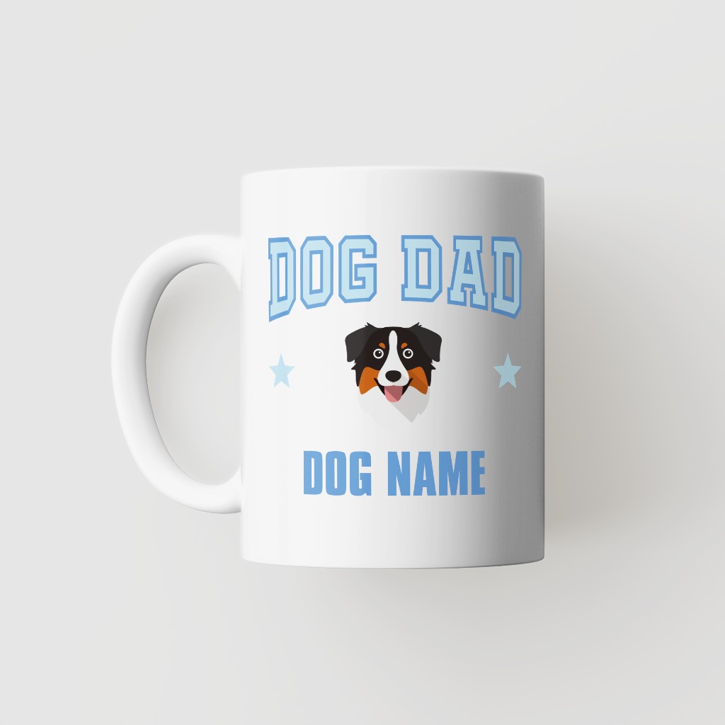 Dog Dad: Personalized {breedFullName} Mug