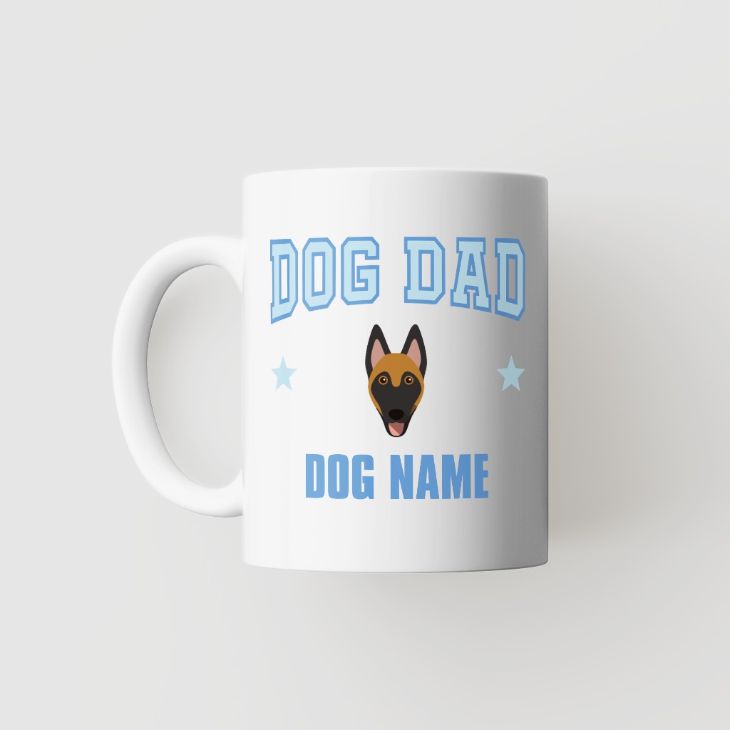 Dog Dad: Personalized {breedFullName} Mug