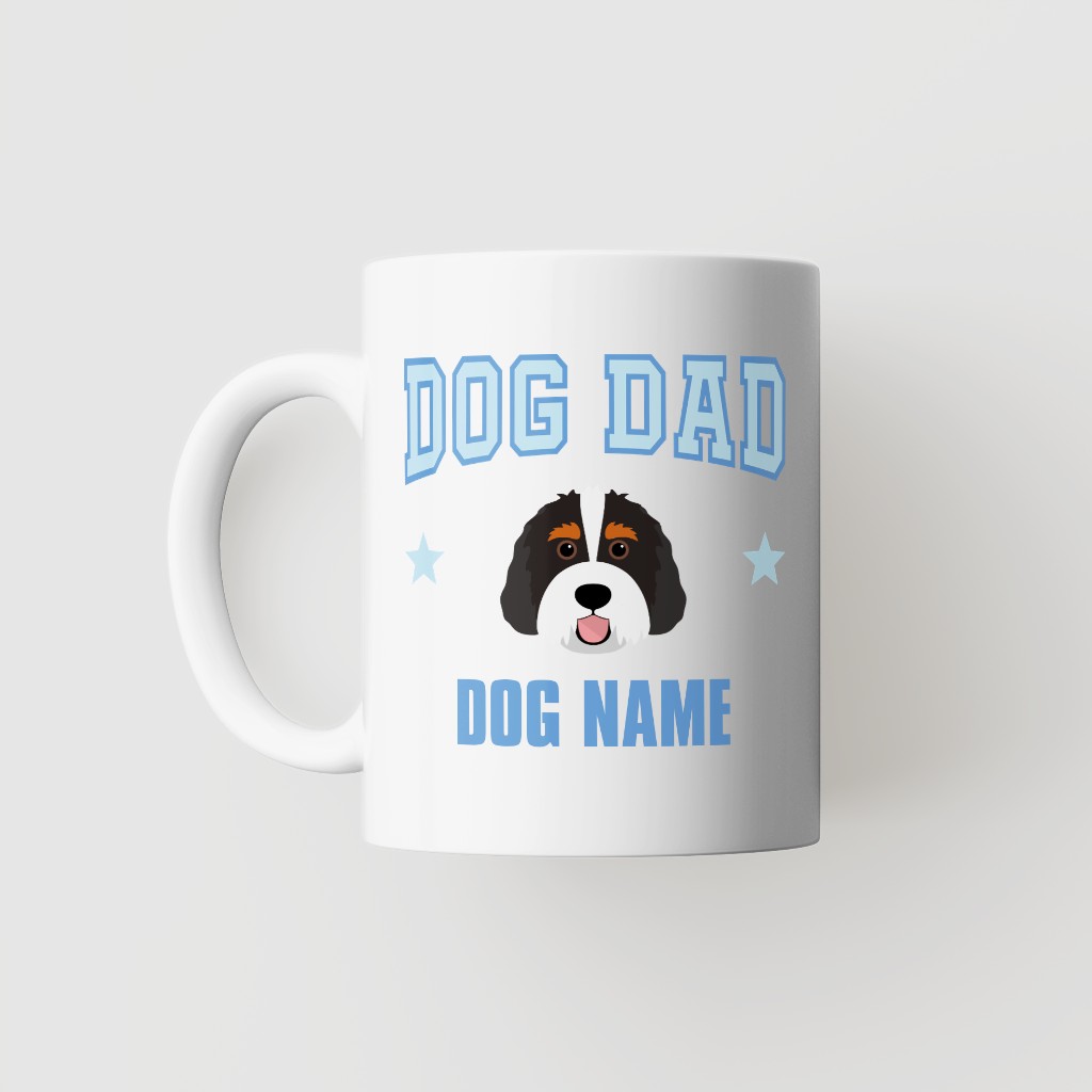 Dog Dad: Personalized {breedFullName} Mug
