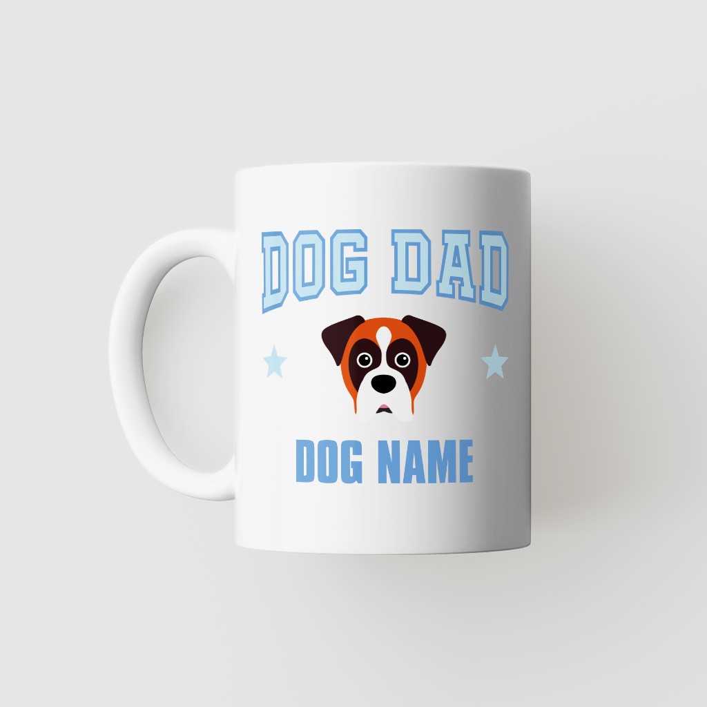 Dog Dad: Personalized {breedFullName} Mug
