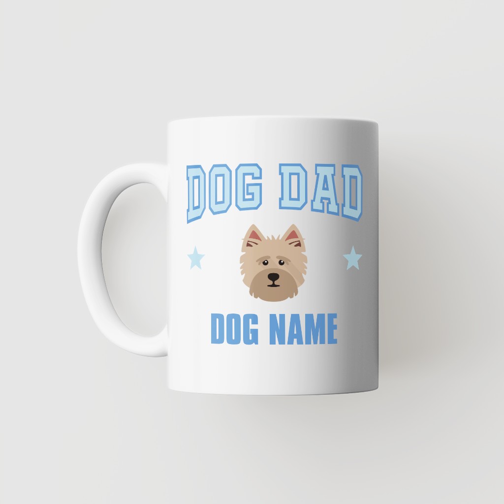 Dog Dad: Personalized {breedFullName} Mug