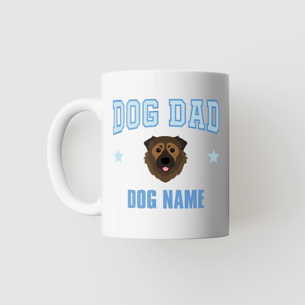 Dog Dad: Personalized {breedFullName} Mug
