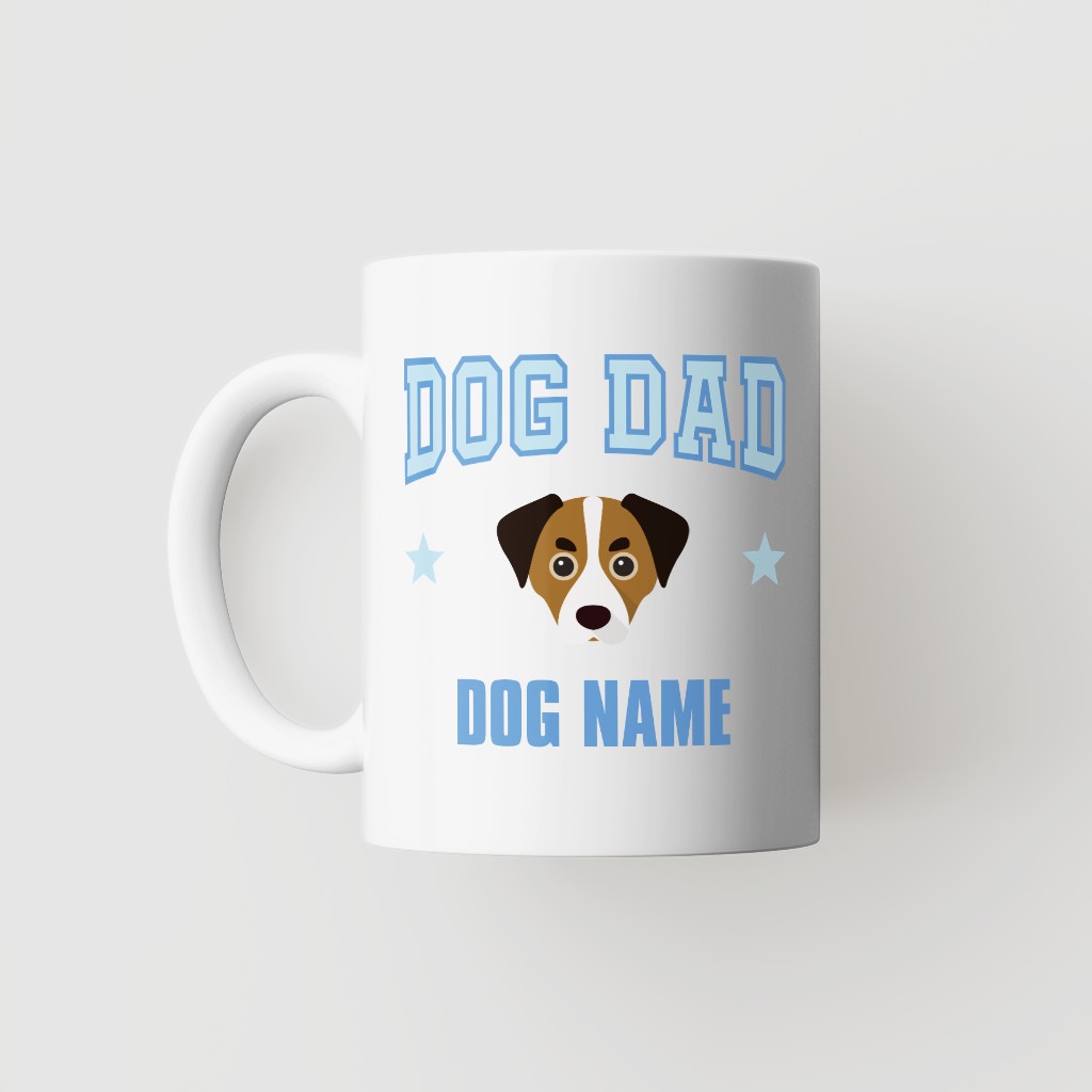 Dog Dad: Personalized {breedFullName} Mug