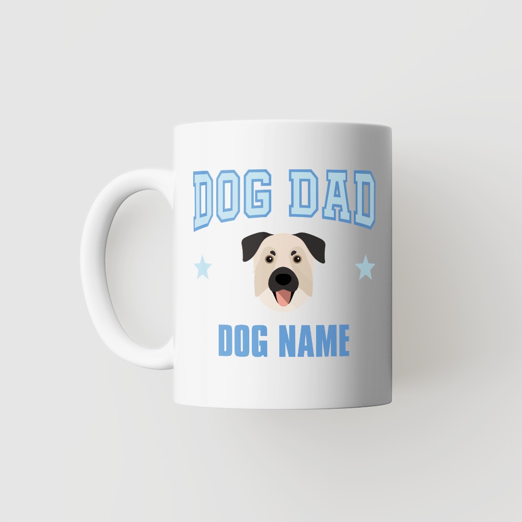 Dog Dad: Personalized {breedFullName} Mug