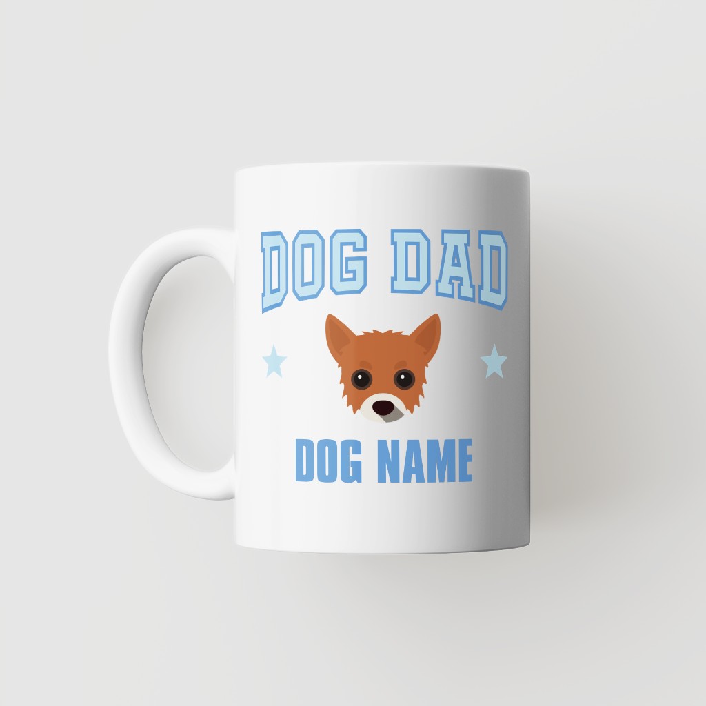 Dog Dad: Personalized {breedFullName} Mug