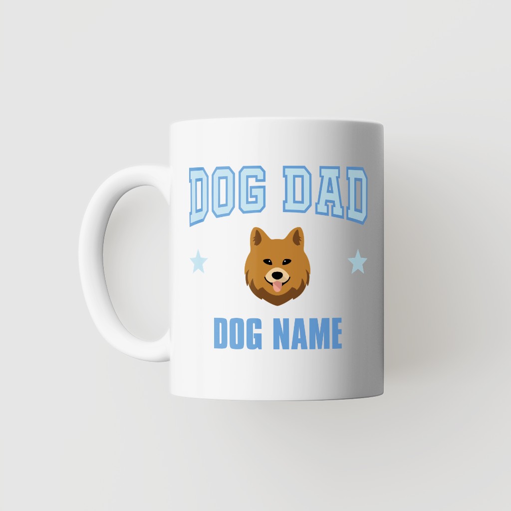 Dog Dad: Personalized {breedFullName} Mug