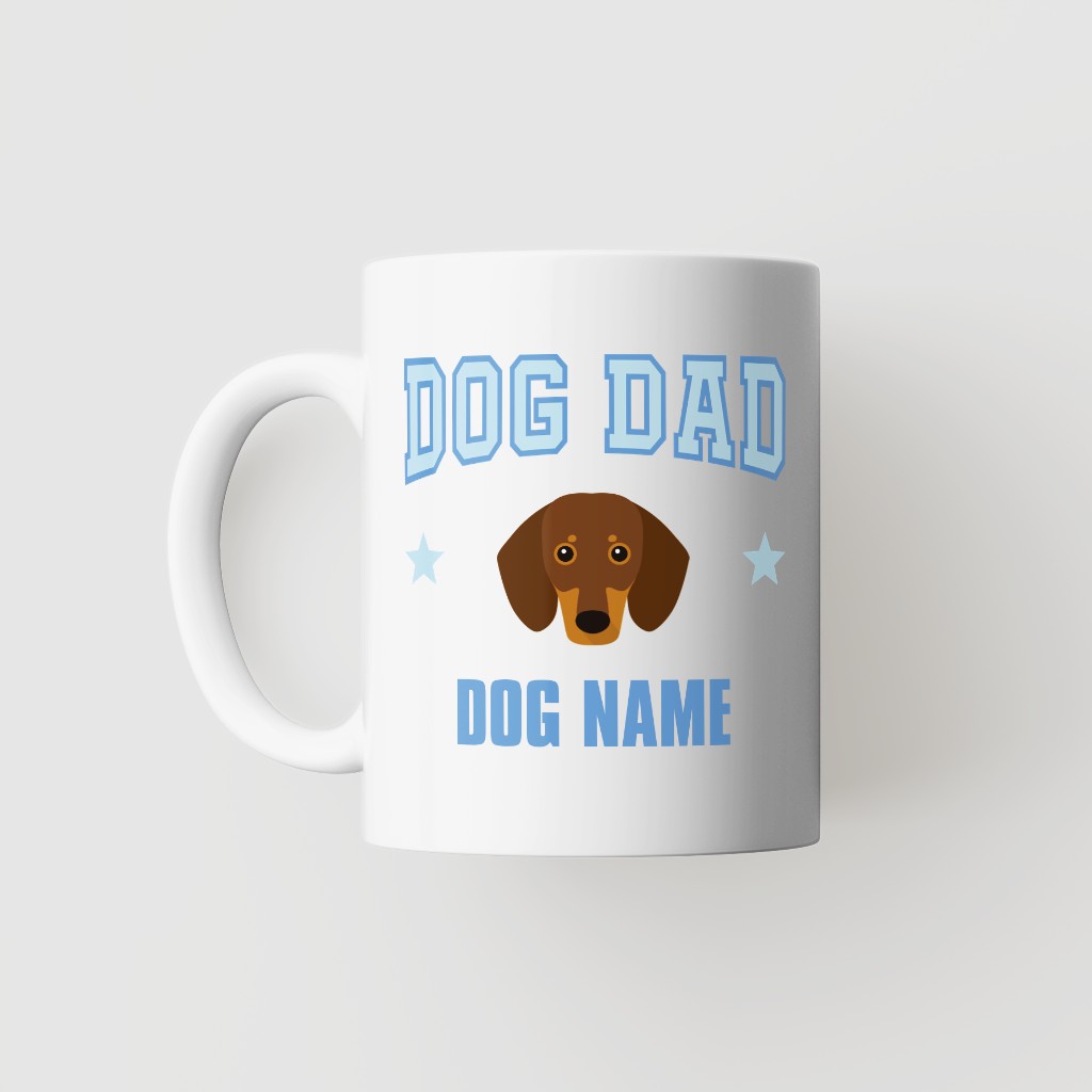 Dog Dad: Personalized {breedFullName} Mug