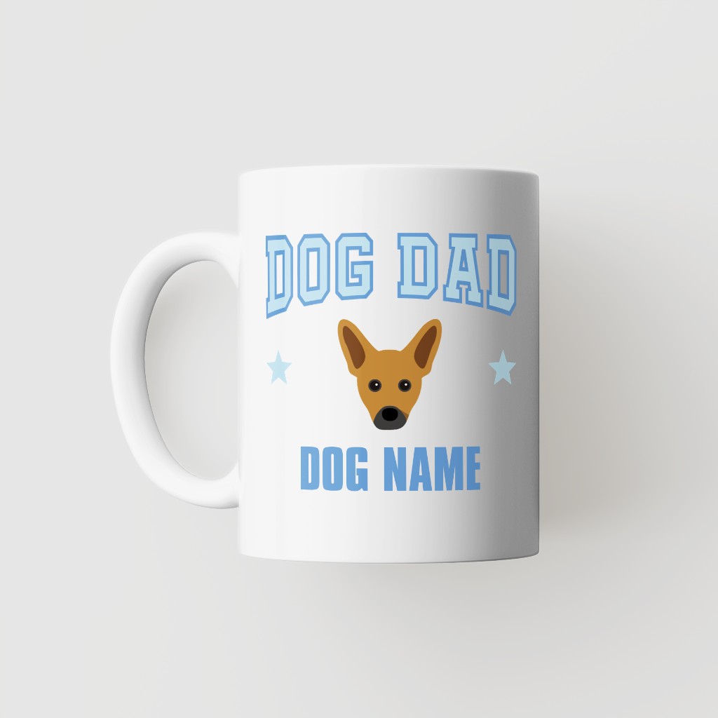 Dog Dad: Personalized {breedFullName} Mug
