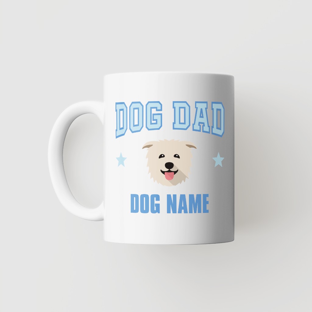 Dog Dad: Personalized {breedFullName} Mug