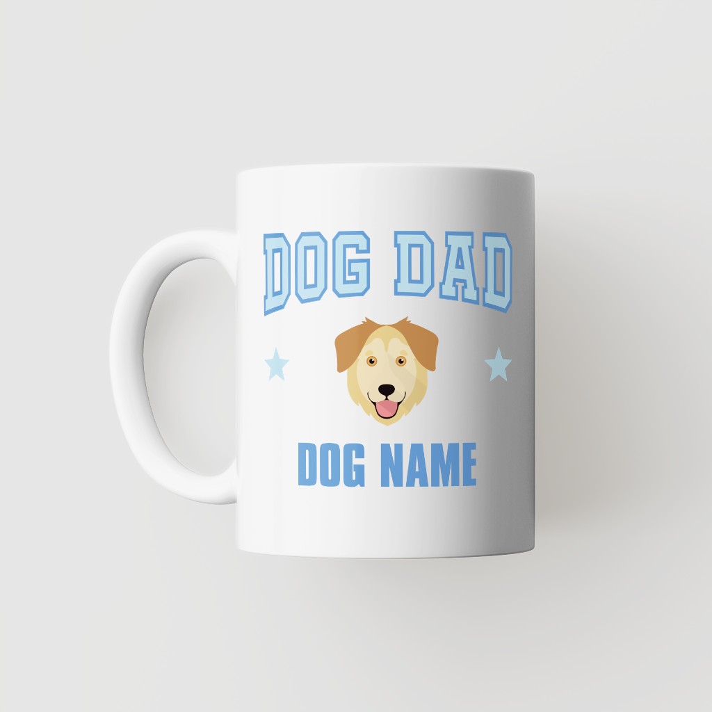 Dog Dad: Personalized {breedFullName} Mug
